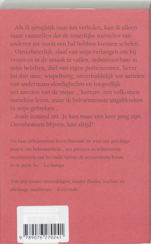 Achterkant van Achteloze minnaar