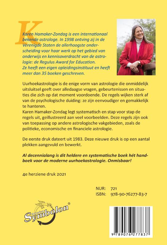 Achterkant van Handboek voor uurhoekastrologie