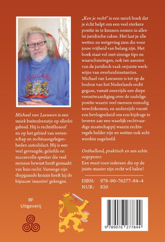 Achterkant van Ken uw recht