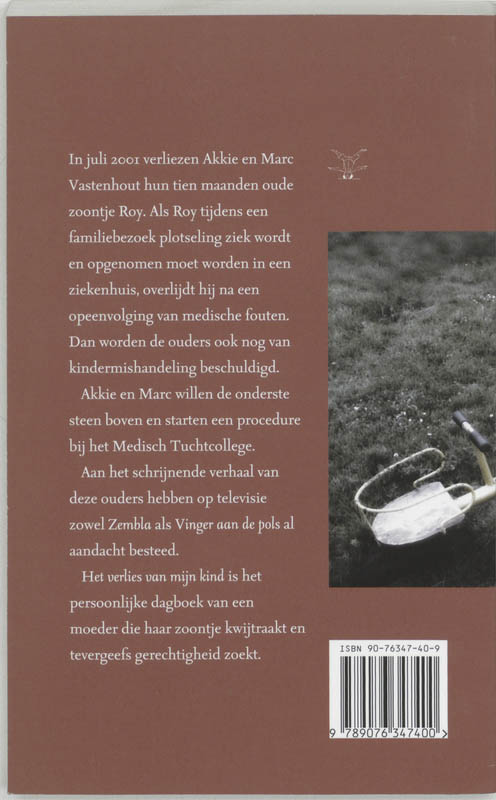 Achterkant van Het verlies van een kind