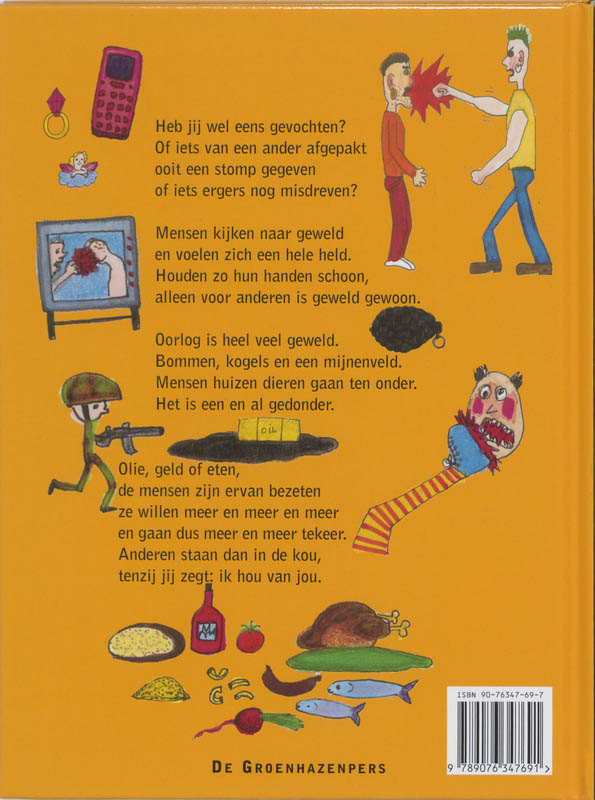 Achterkant van Het geweldboek