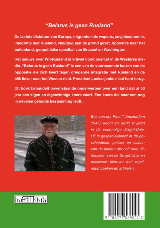 Achterkant van "Belarus is geen Rusland"