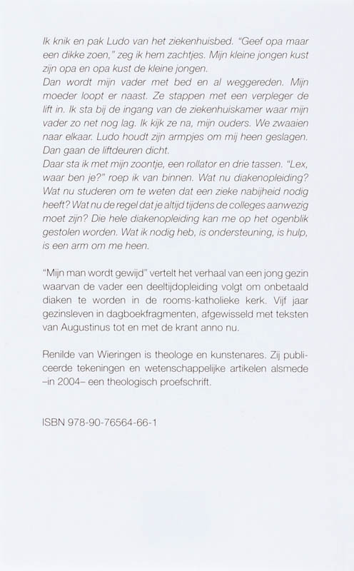 Achterkant van Mijn man wordt gewijd