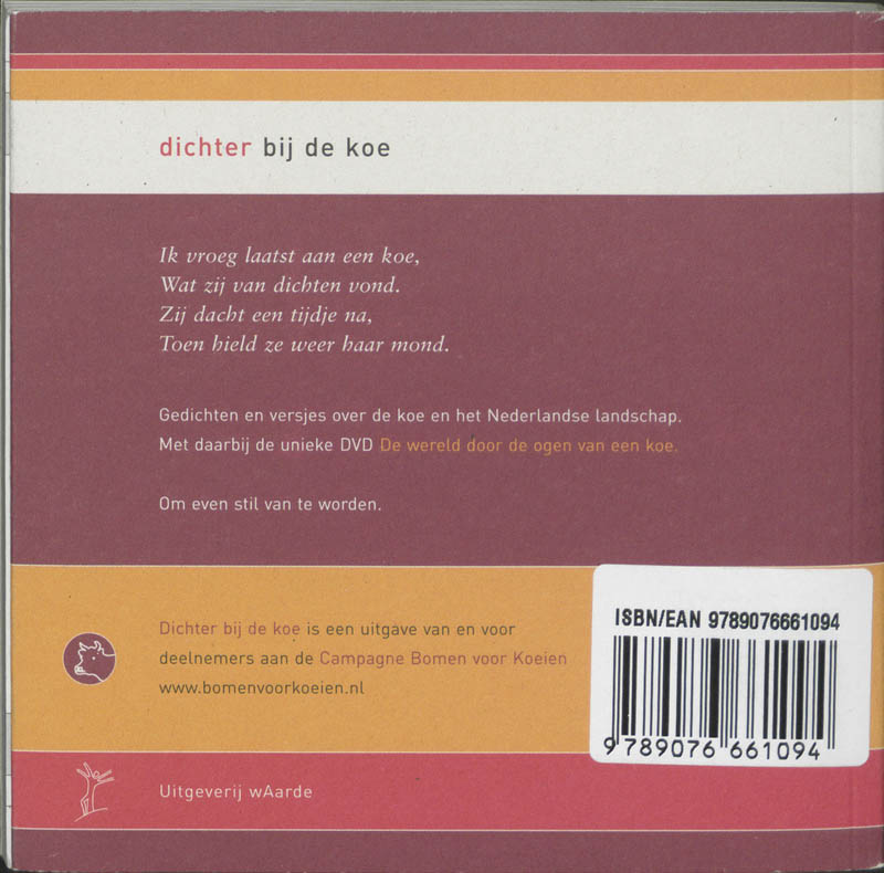 Achterkant van Dichter bij de koe