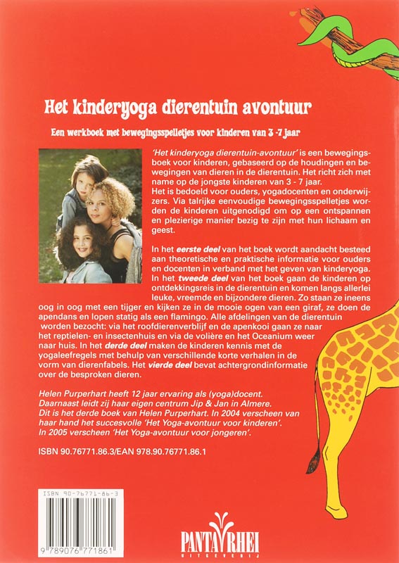 Achterkant van Het Kinderyoga Dierentuin-avontuur