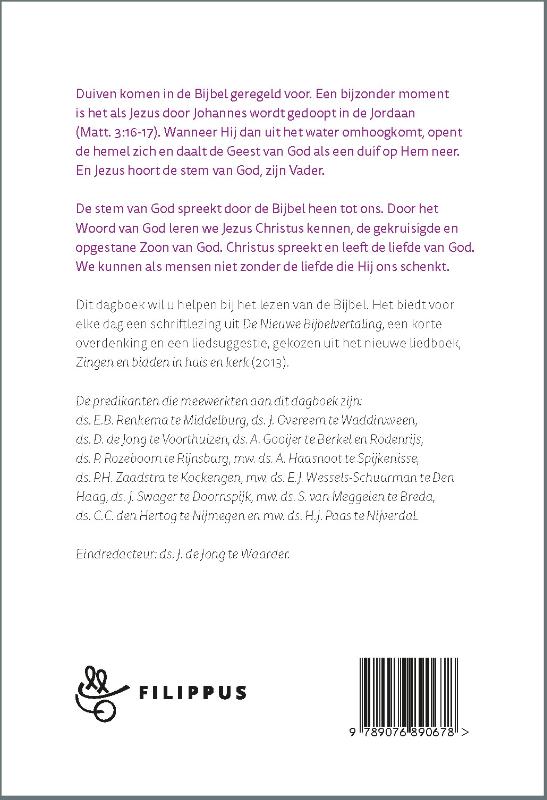 Achterkant van Filippus dagboek 2023
