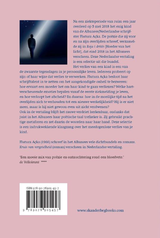 Achterkant van Hoeder van het licht