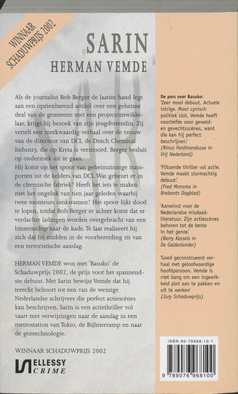 Achterkant van Sarin