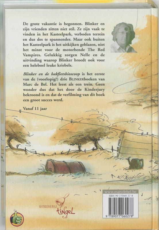 Achterkant van Blinker en de bakfietsbioscoop
