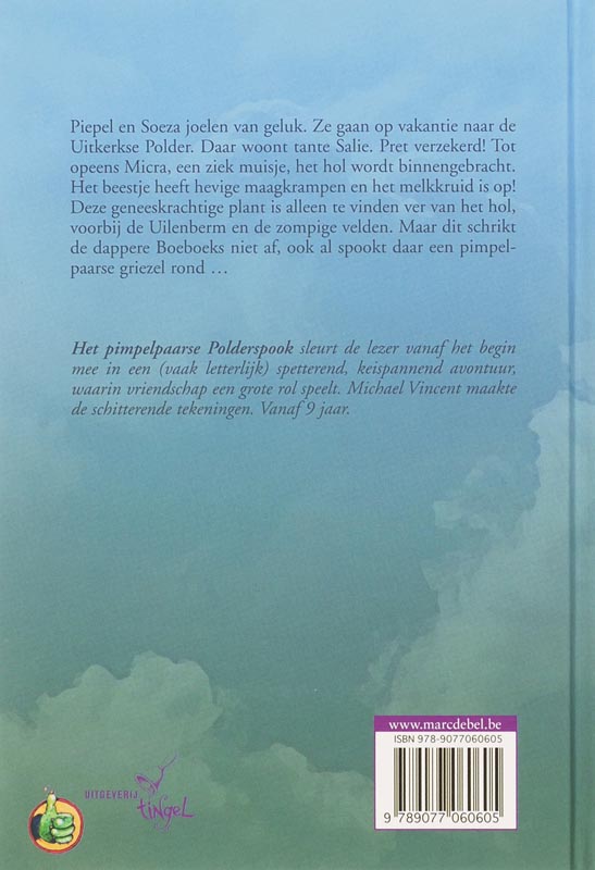 Achterkant van Het pimpelpaarse polderspook