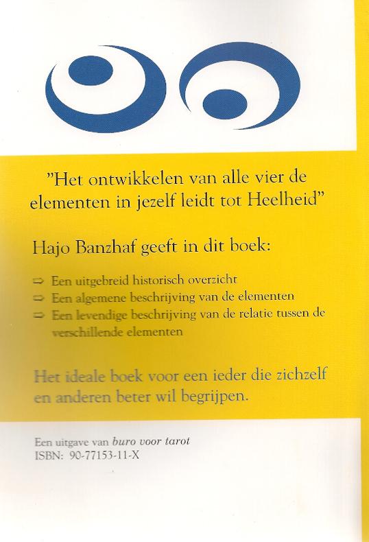 Achterkant van De vier elementen in astrologie en tarot