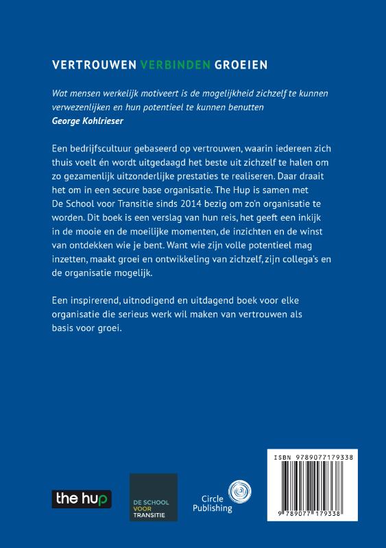 Achterkant van Vertrouwen, verbinden, groeien