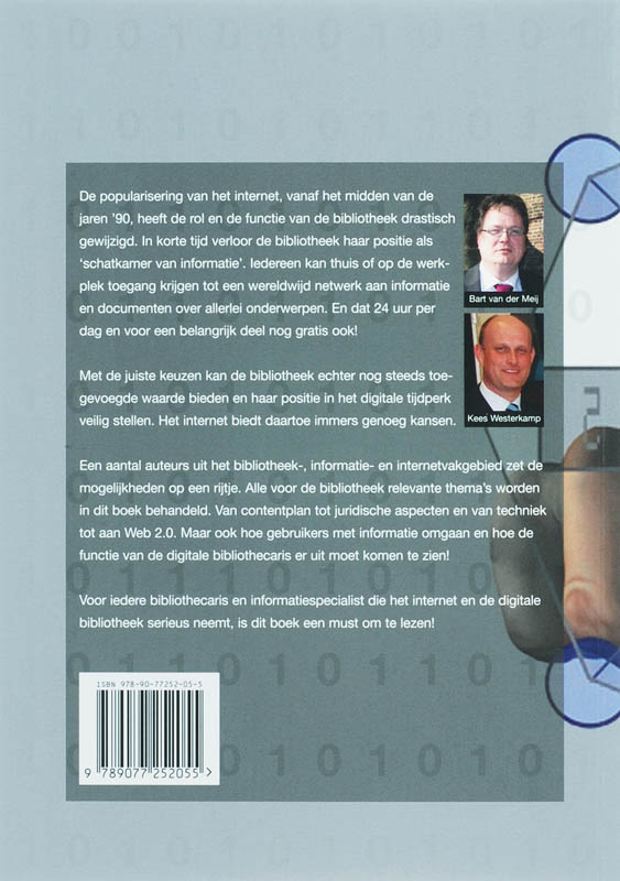 Achterkant van De Digitale Bibliotheek