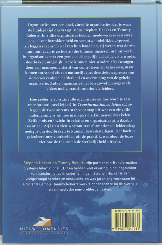 Achterkant van Transformationeel leiderschap