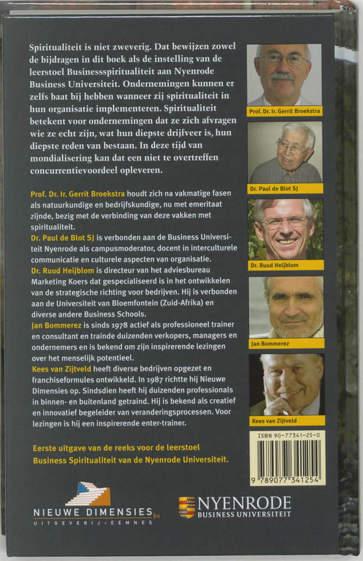Achterkant van Business spiritualiteit
