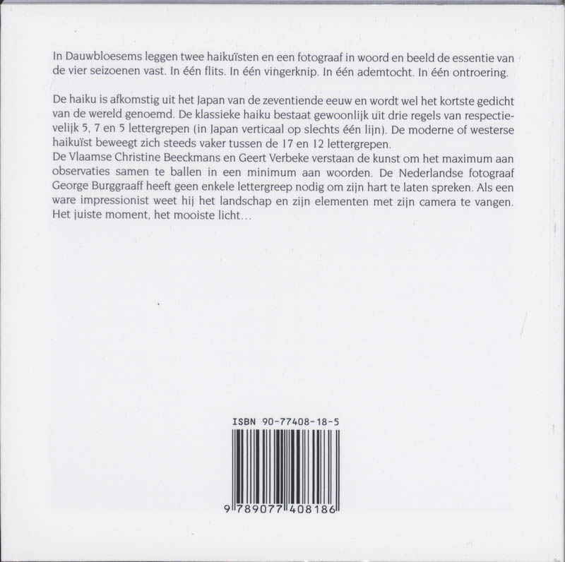 Achterkant van Dauwbloesems