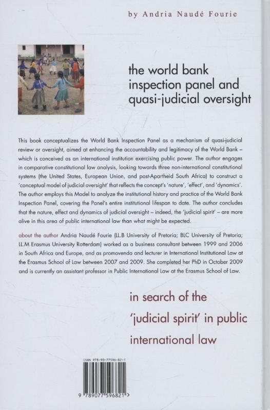 Achterkant van The world bank inspection panel and quasi-judicial Oversight