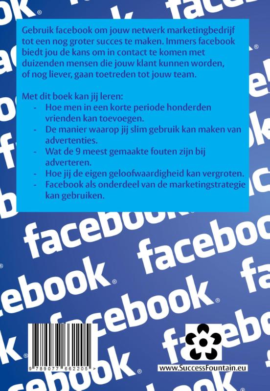 Achterkant van Gebruik facebook ook voor netwerk marketing
