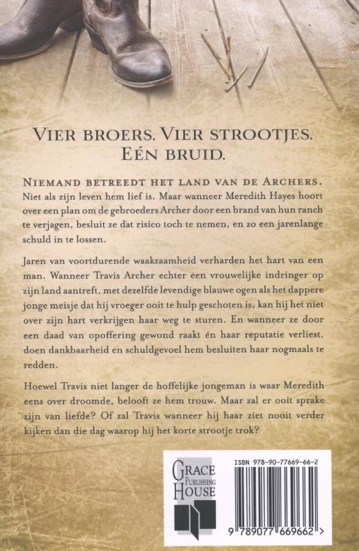 Achterkant van Strootjesbruid