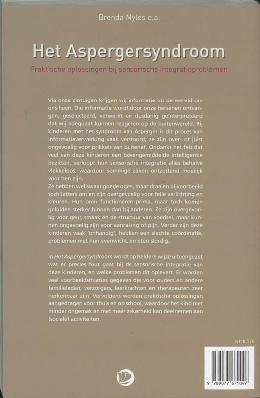 Achterkant van Het Aspergersyndroom