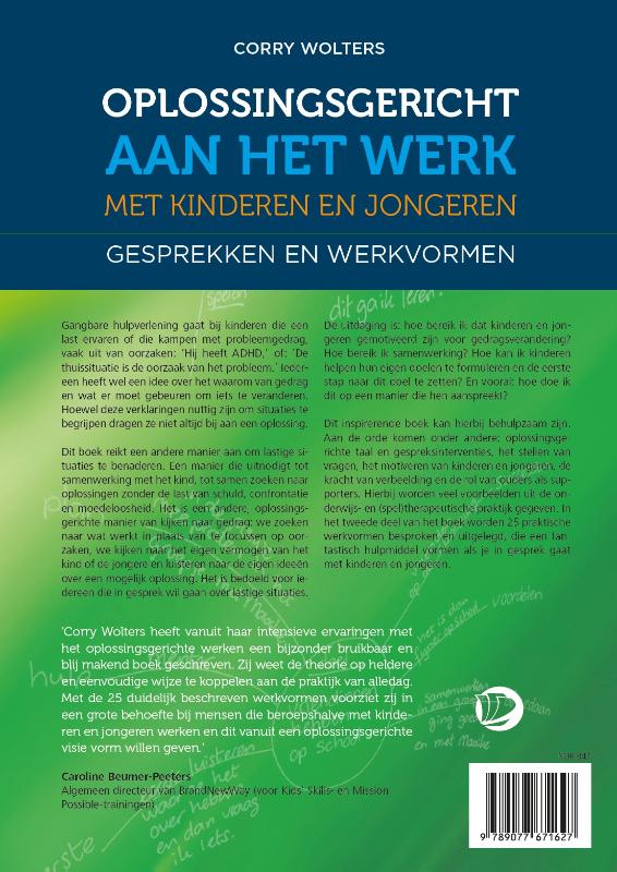 Achterkant van Oplossingsgericht aan het werk met kinderen en jongeren