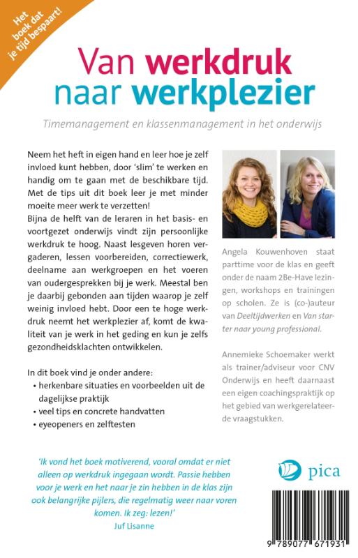 Achterkant van Van werkdruk naar werkplezier