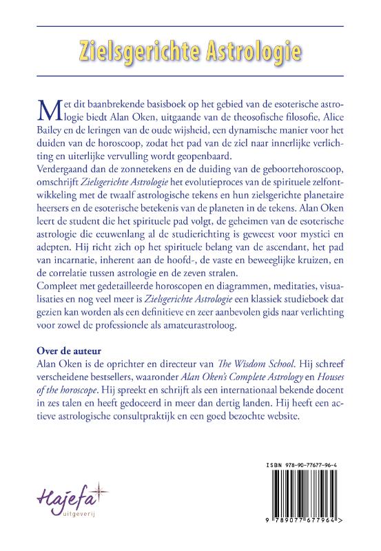 Achterkant van Zielsgerichte astrologie