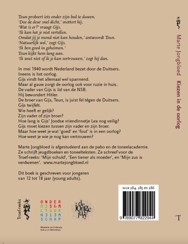 Achterkant van Kiezen in de oorlog