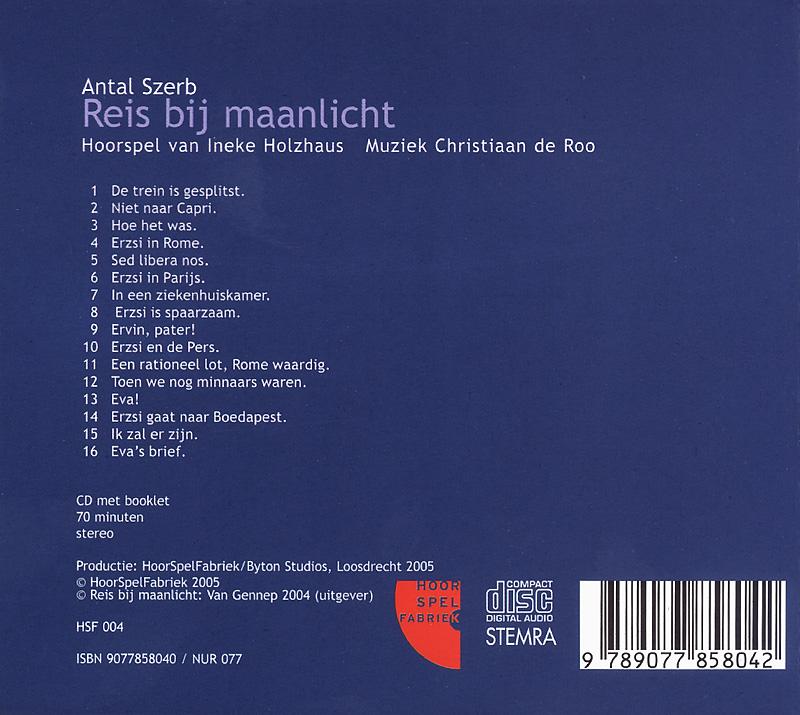 Achterkant van Reis bij maanlicht