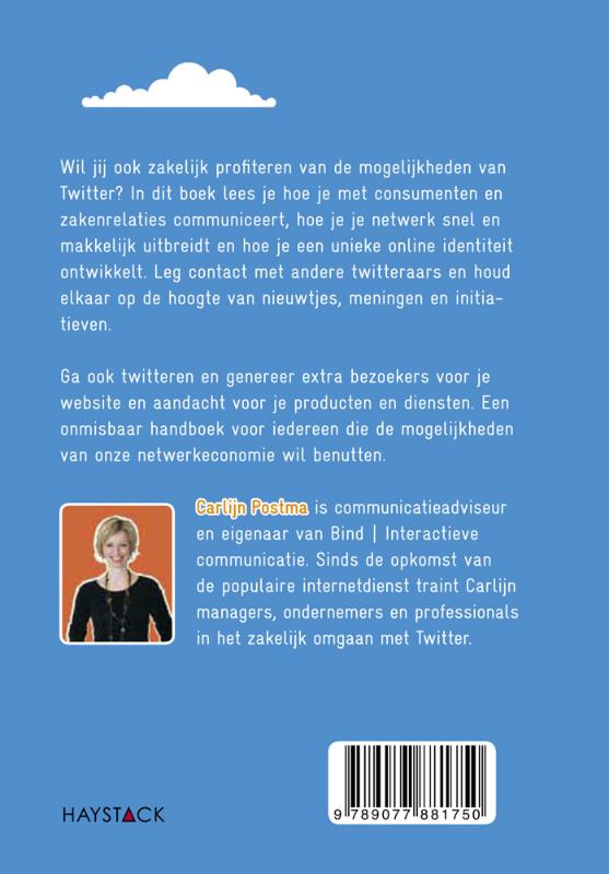 Achterkant van Zakelijk twitteren voor beginners