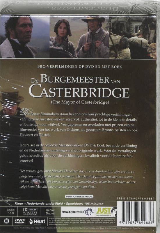 Achterkant van De burgemeester van Casterbridge