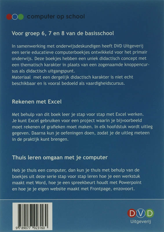 Achterkant van Computer op school