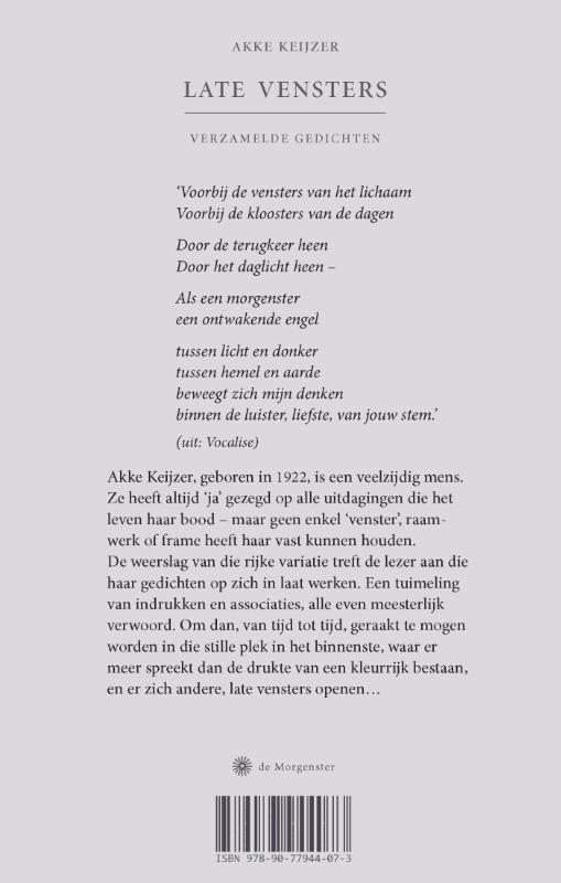 Achterkant van late vensters