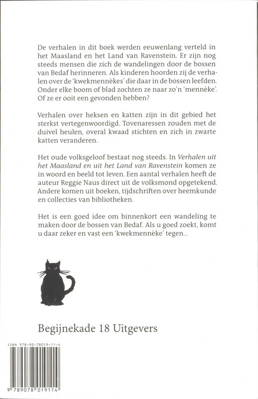 Achterkant van Verhalen uit het Maasland en uit het Land van Ravenstein