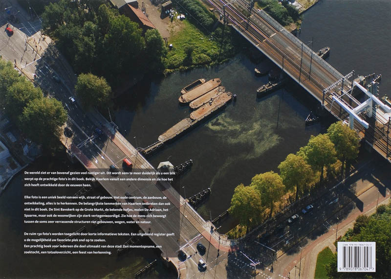 Achterkant van Haarlem vanuit de lucht