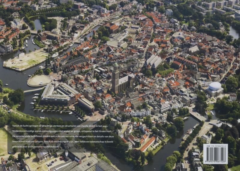 Achterkant van Zwolle vanuit de lucht