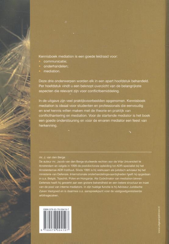 Achterkant van Kennisboek mediation