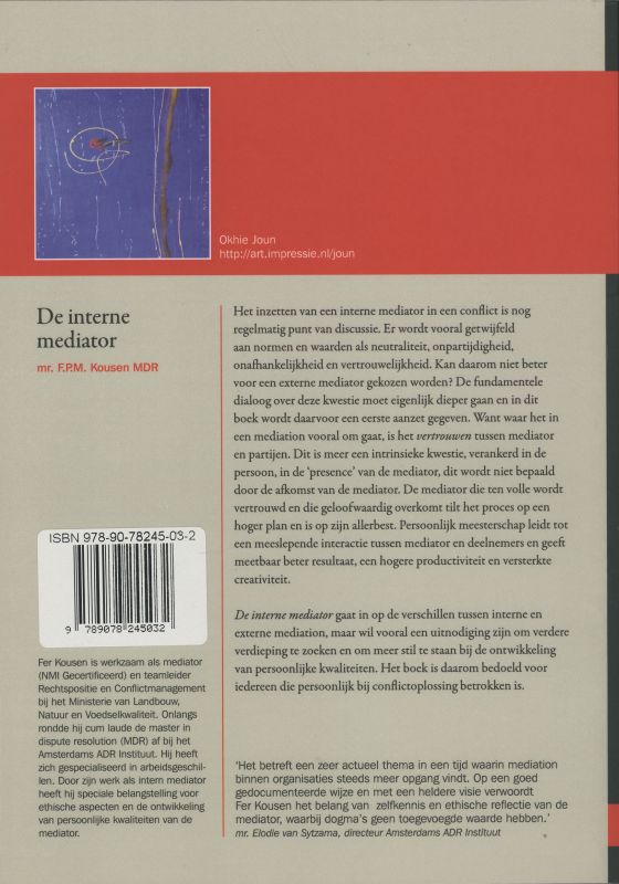 Achterkant van De interne mediator