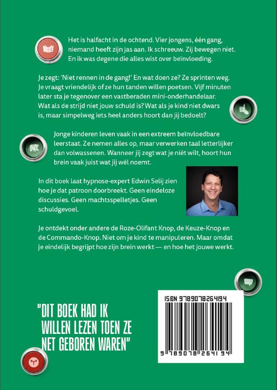 Achterkant van Wat als opvoeden voor een groot deel hypnose is?