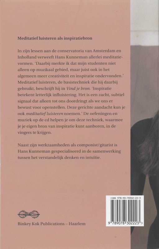 Achterkant van Vind je bron