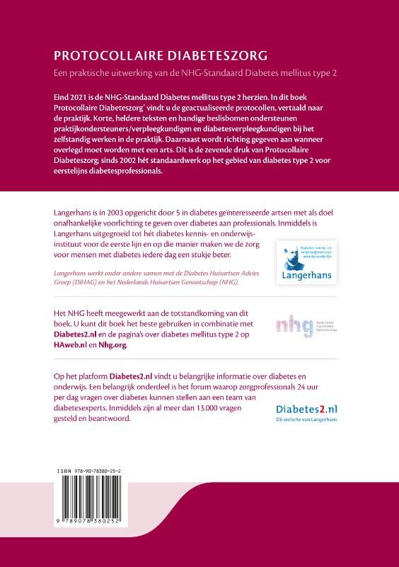 Achterkant van Protocollaire Diabeteszorg