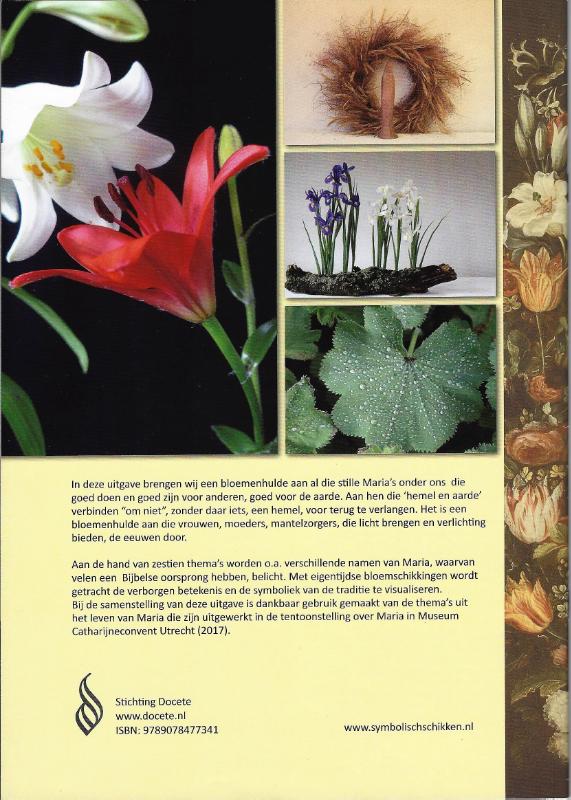 Achterkant van Bloemen voor Maria