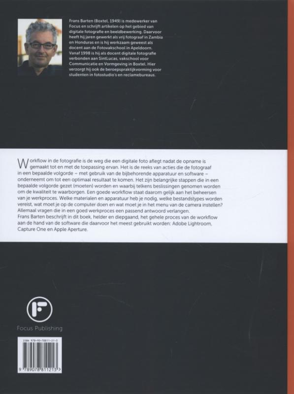 Achterkant van Handboek workflow in de fotografie