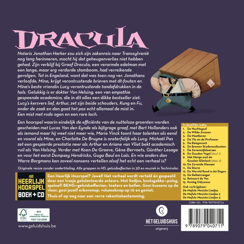 Achterkant van Dracula