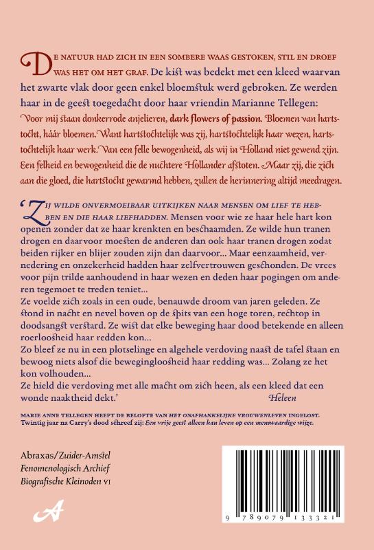Achterkant van Carry van Bruggen