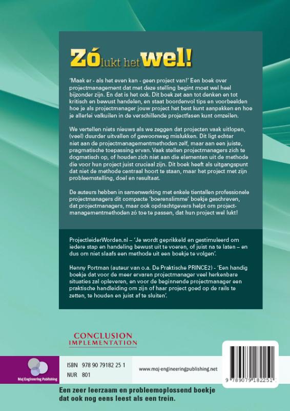 Achterkant van Projectmanagement