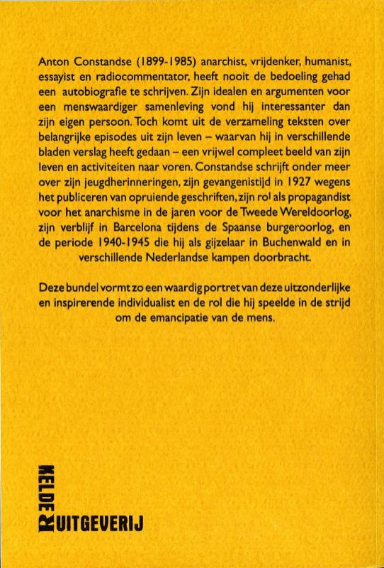 Achterkant van De bron waaruit ik gedronken heb