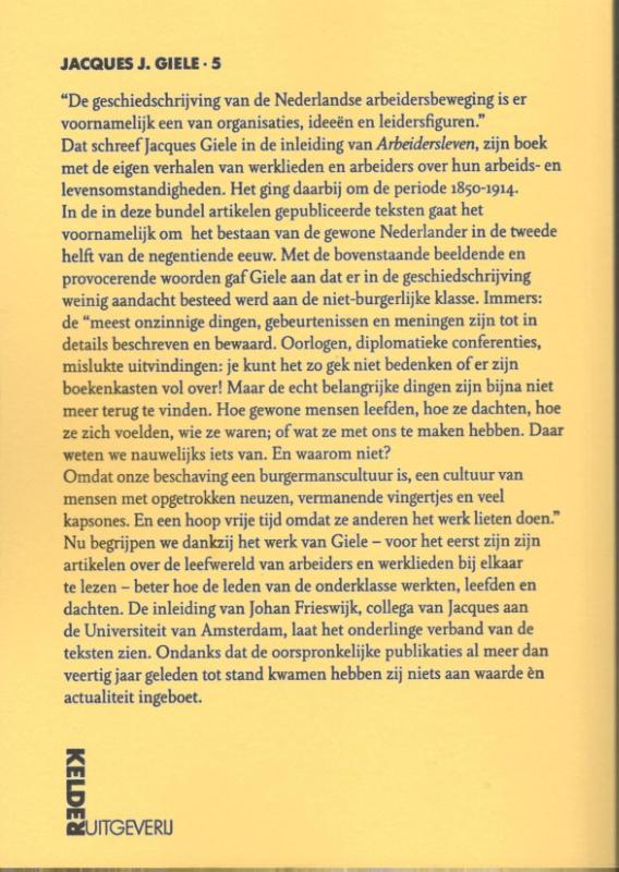 Achterkant van Arbeidersbestaan