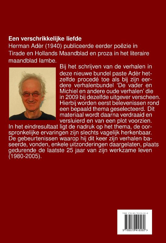 Achterkant van Een verschrikkelijke liefde