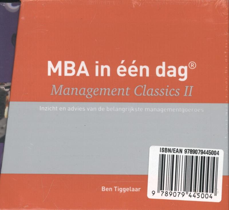Achterkant van MBA in een dag